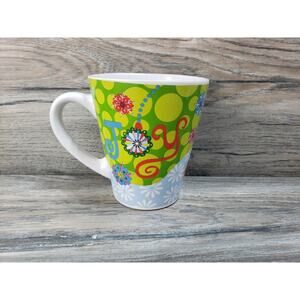 Coastal Cocktails Inc Joy Snowflakes Snowman Holiday Coffee Mug Cup